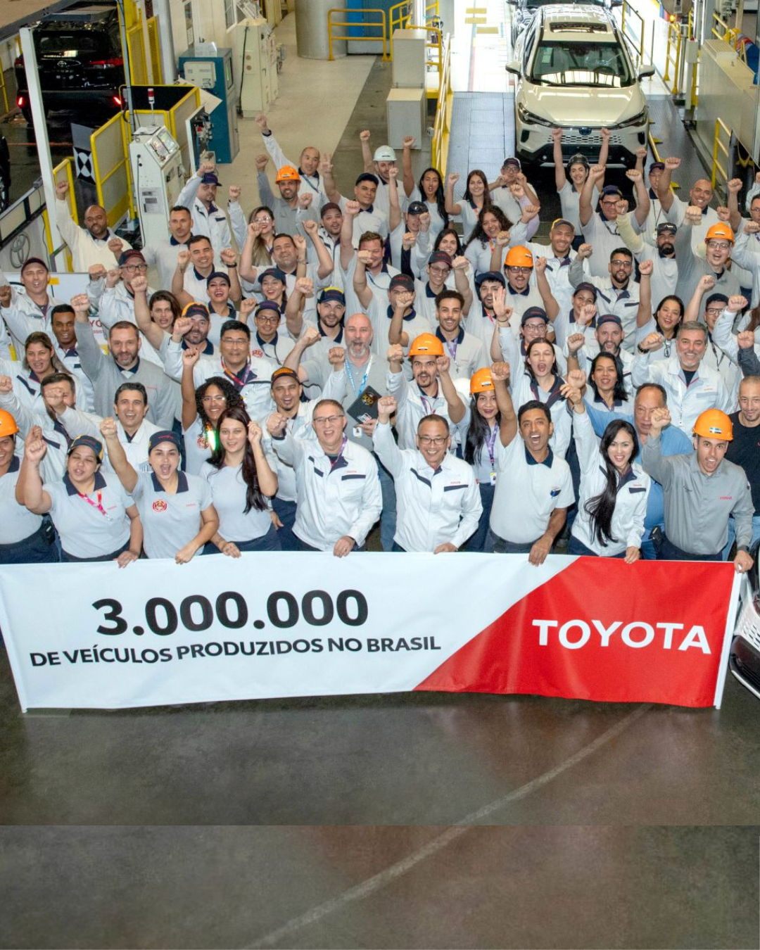 Toyota atinge 3 milhões de veículos produzidos no Brasil